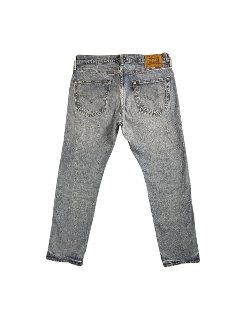 Levi's Premium Jeans Mens 34x30 Blue Regular Straight Stretch Denim Light Wash